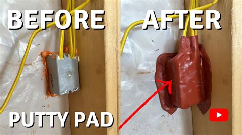 putty pack electrical boxes|when are putty pads required.